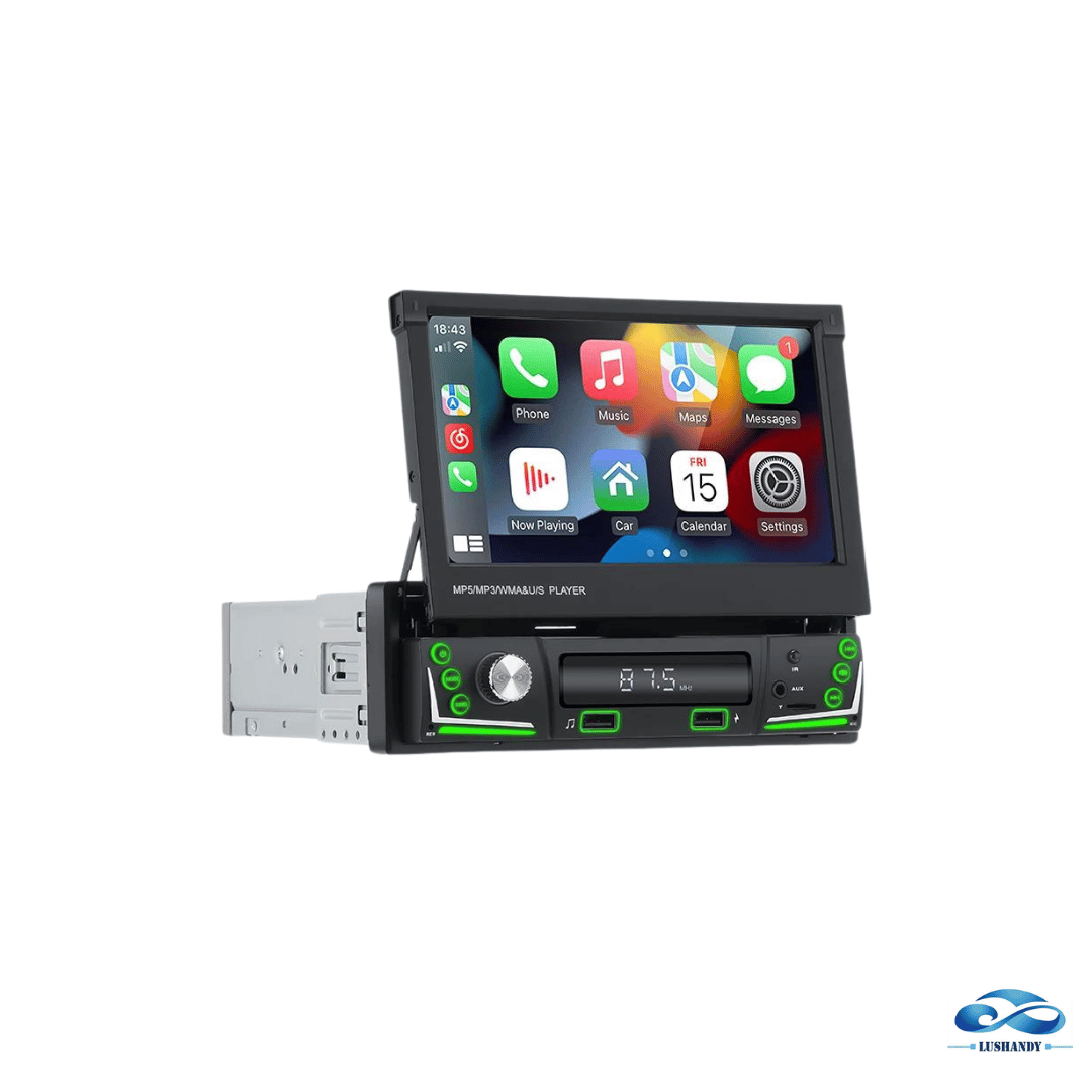 Radio Con Pantalla  2 entrada USB con Bluetooth para Auto  Carplay Android  De 7 Pulgadas