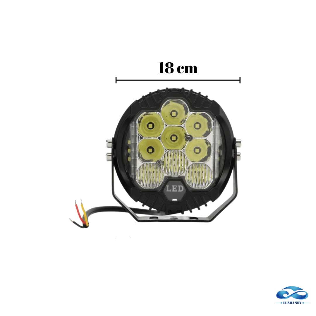 Faro Led De 7 Pulgadas  90 Watts  12V 24V