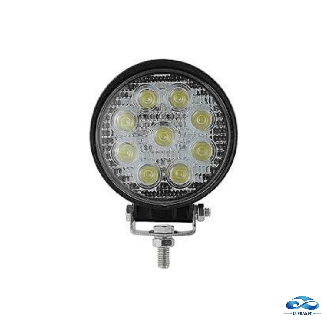 Focos Neblineros 9 Led Redondo 27 Watts