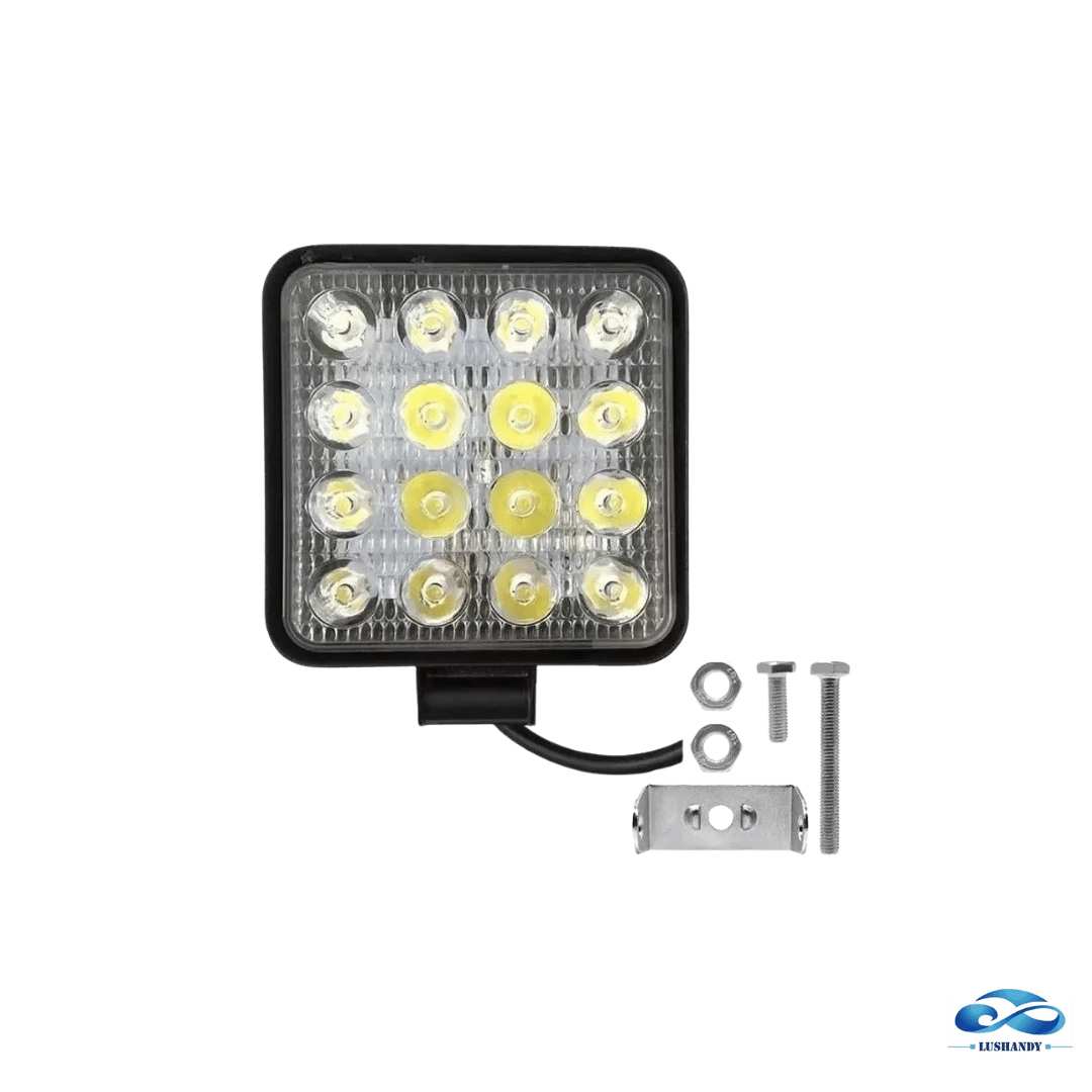 Faros Led 16 Cuadrado 48Watts