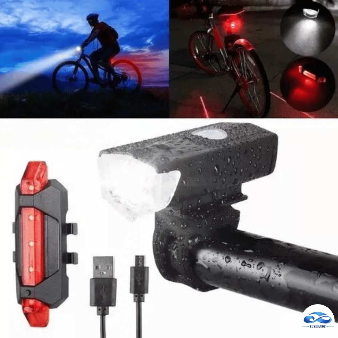 Luz Delantera Y Trasera Para Bicicleta