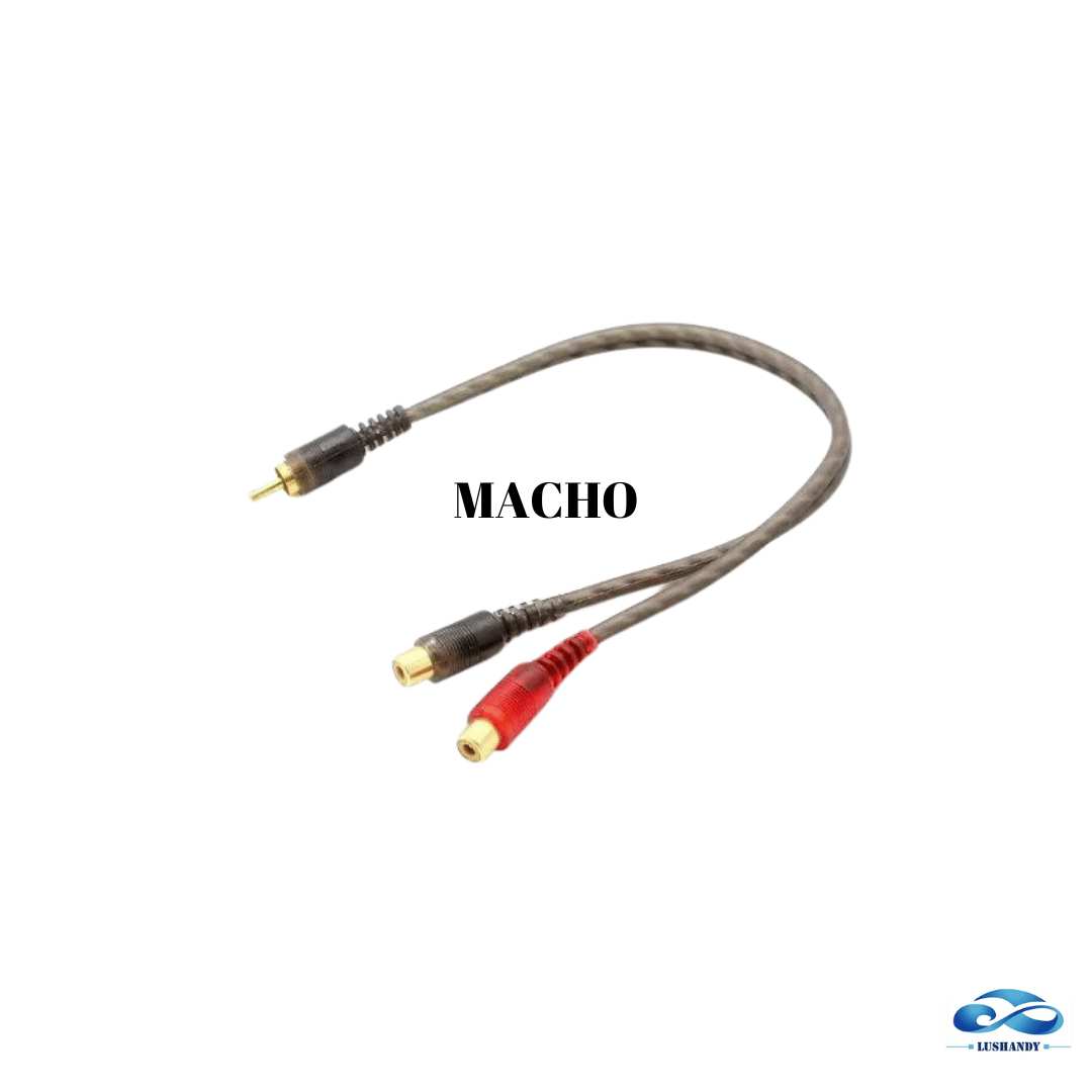 Cable RCA  Macho Y Hembra Para Audio De Auto