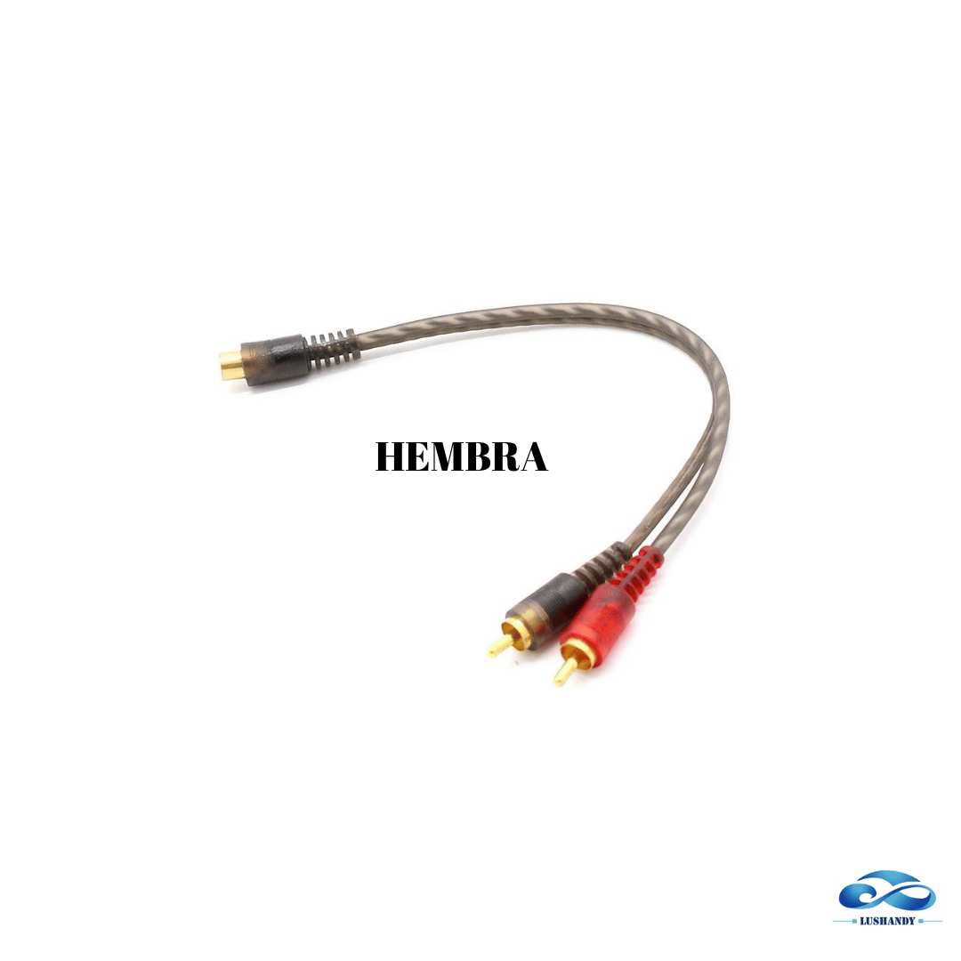 Cable RCA  Macho Y Hembra Para Audio De Auto