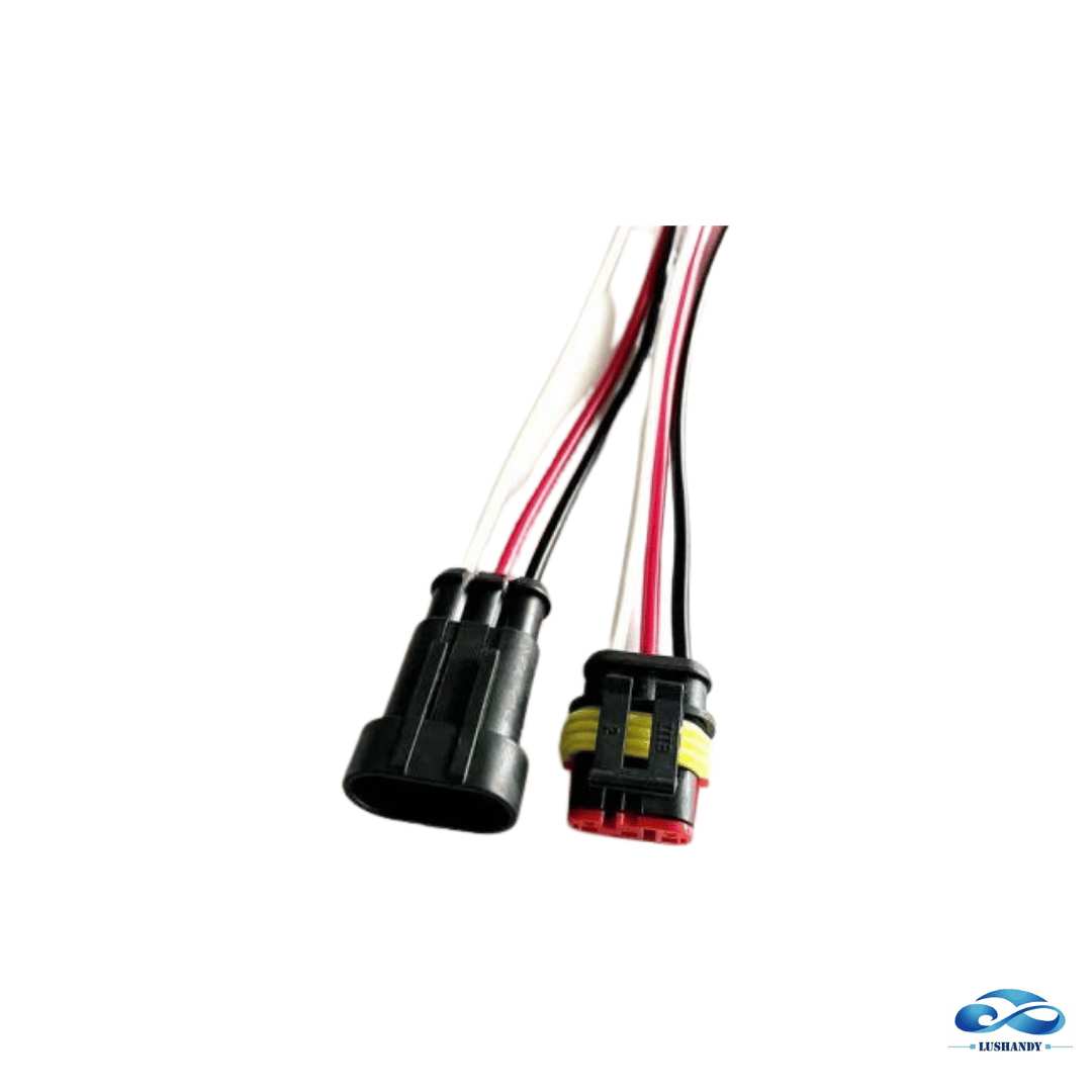 Conector De 3 Pines Macho Y Hembra 