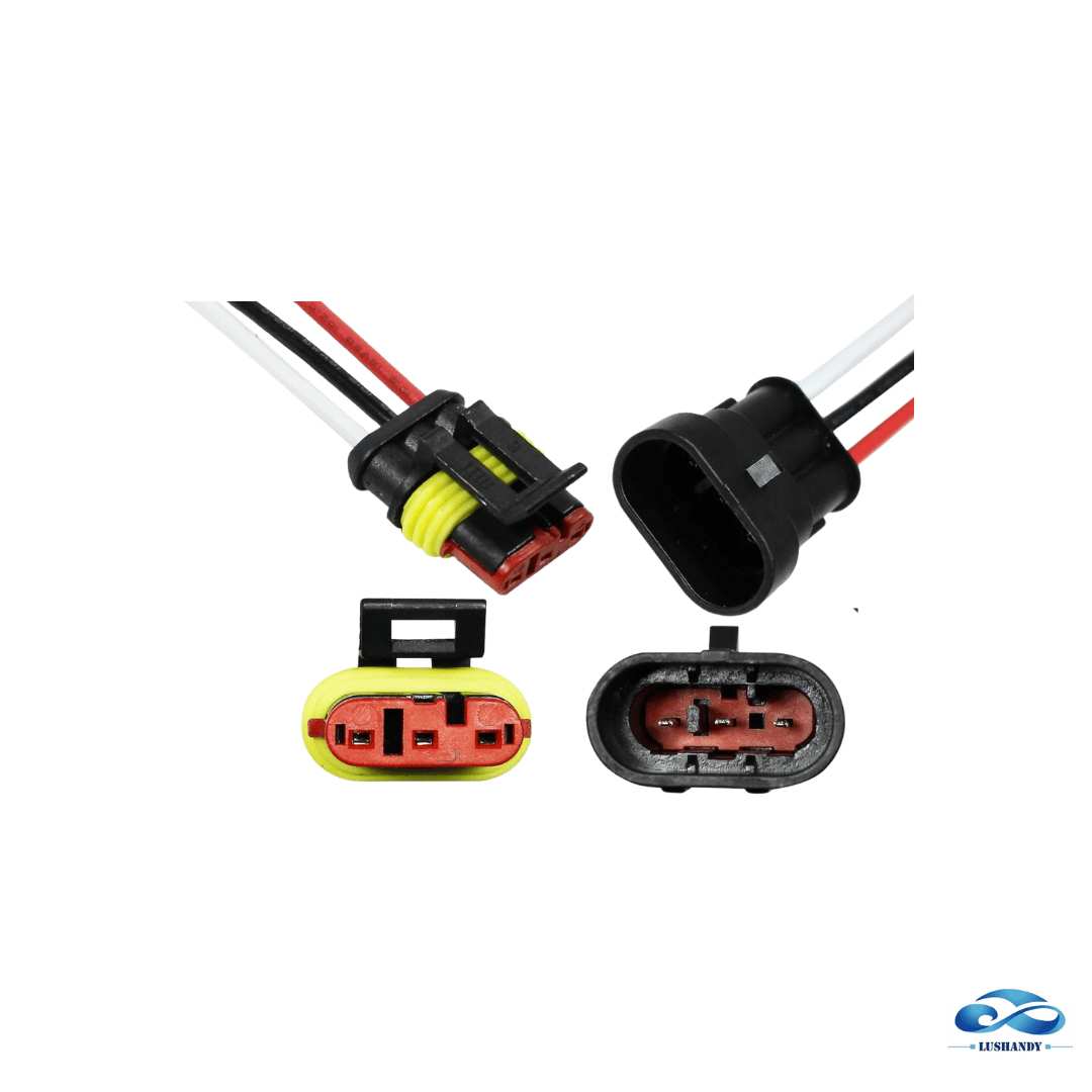 Conector De 3 Pines Macho Y Hembra 