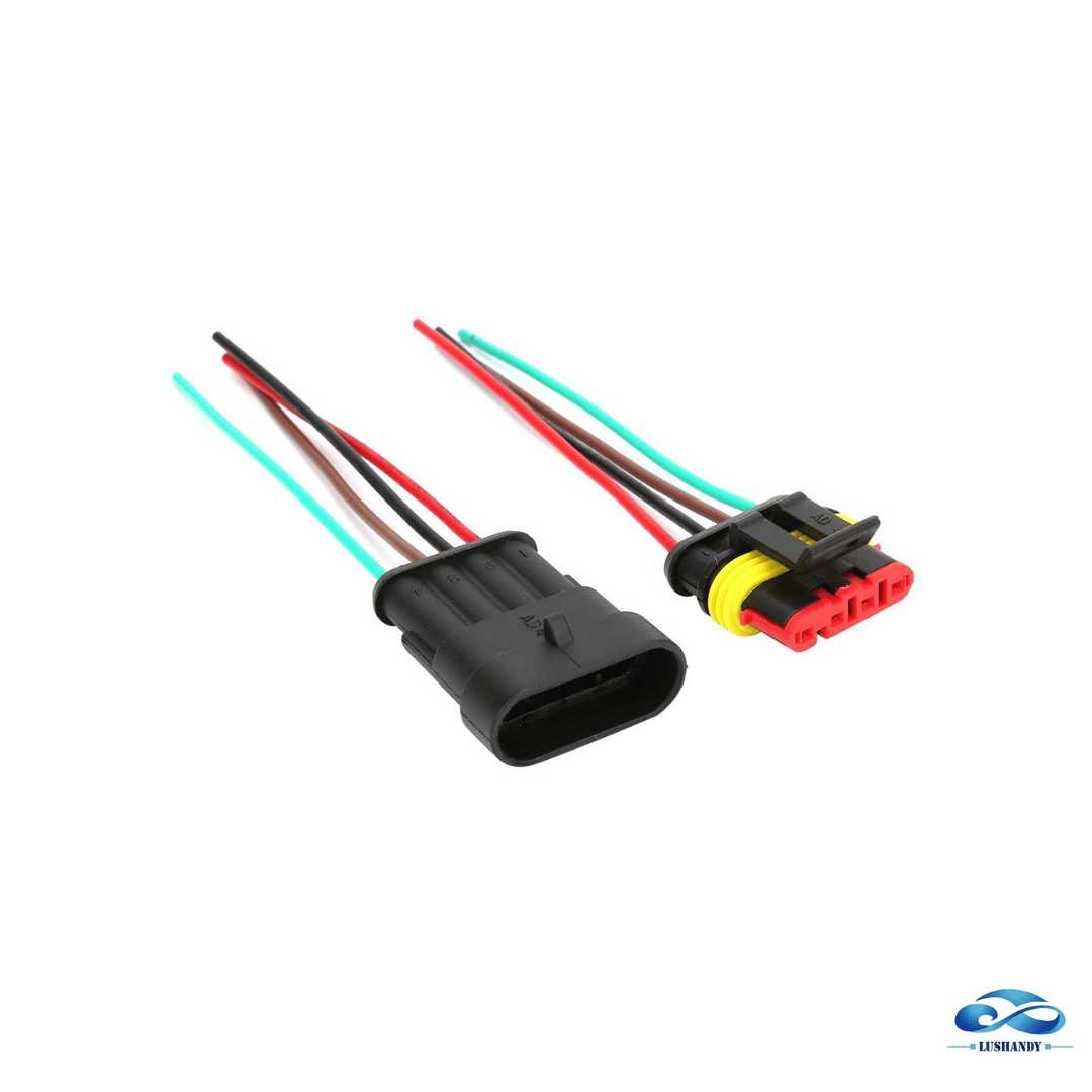 Conector De 4 Pines Macho Y Hembra 