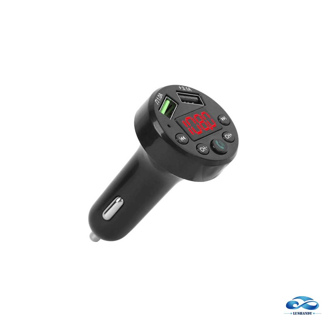 Adaptador Bluetooth  Pantalla LED Estéreo Con Puerto USB Para Auto