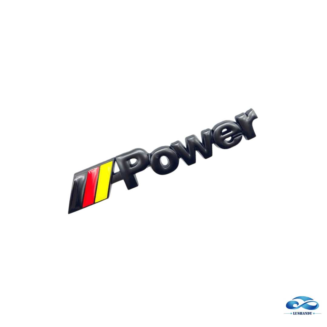 Etiquetas Metal Emblema Nombre POWERS