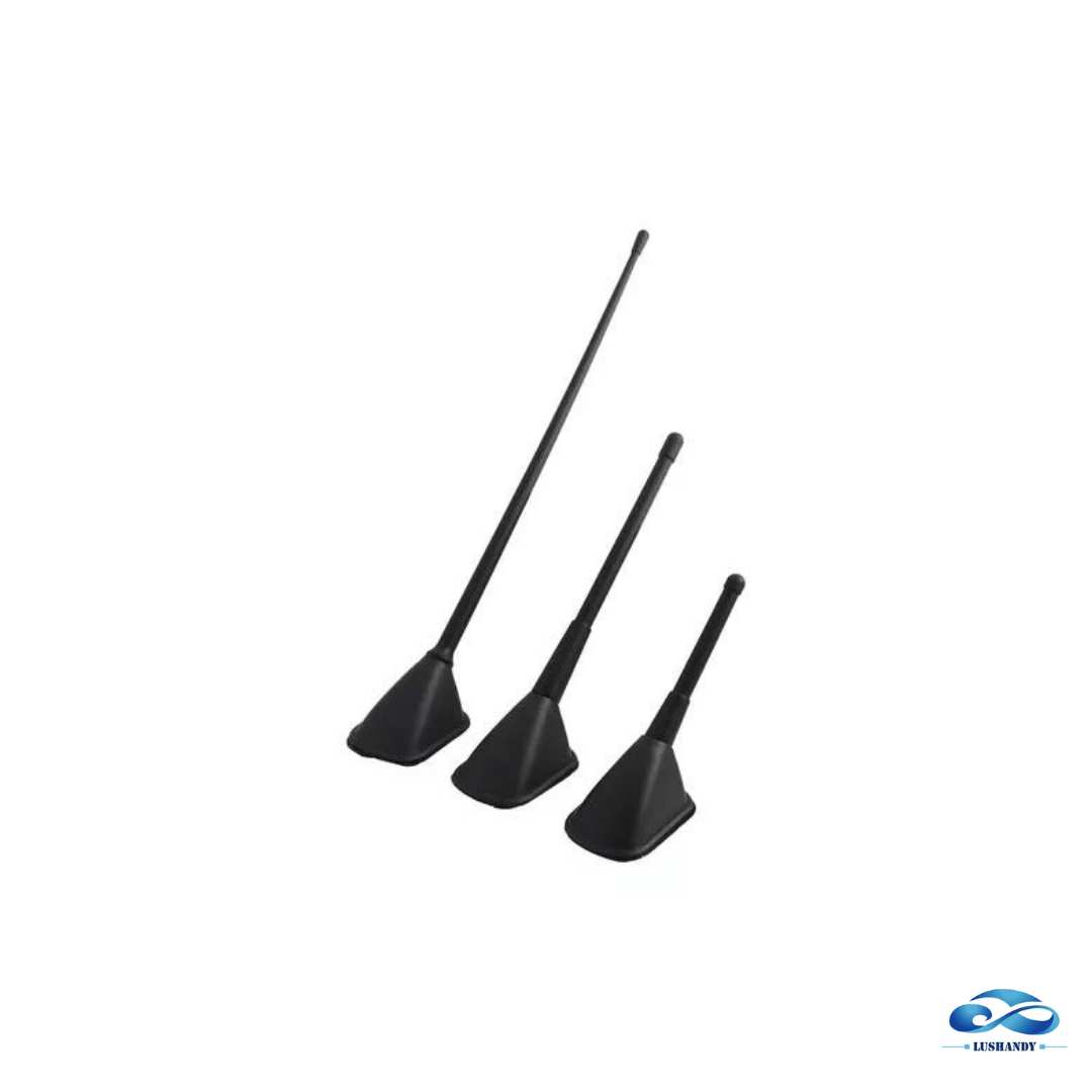 Antena Decorativa Base Autoadhesivo  3Piezas  9.5, 16.5, 29cm  Para Auto