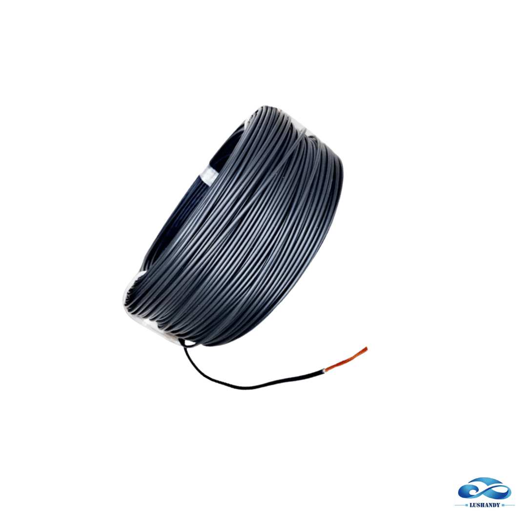 Rollo De Cable  N16  Una Linea Para Conexión De Corriente De Auto  Color Negro 100mts