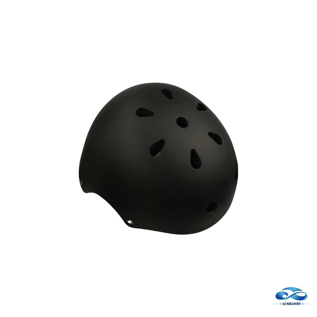 Casco De Bicicleta O Patineta Y Scooter Negro Mate Para Niños