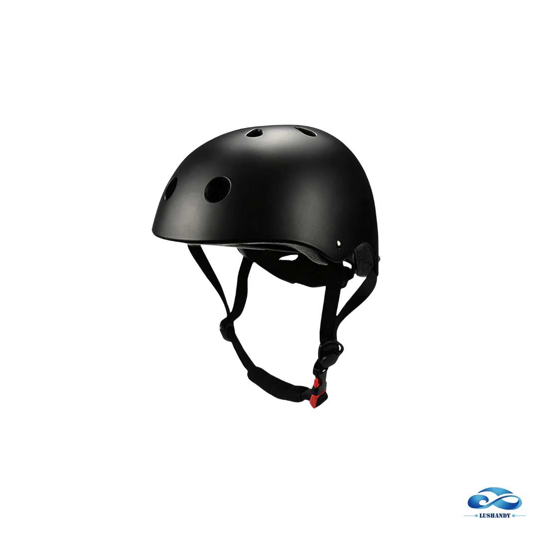 Casco De Bicicleta O Patineta Y Scooter Negro Mate Para Niños