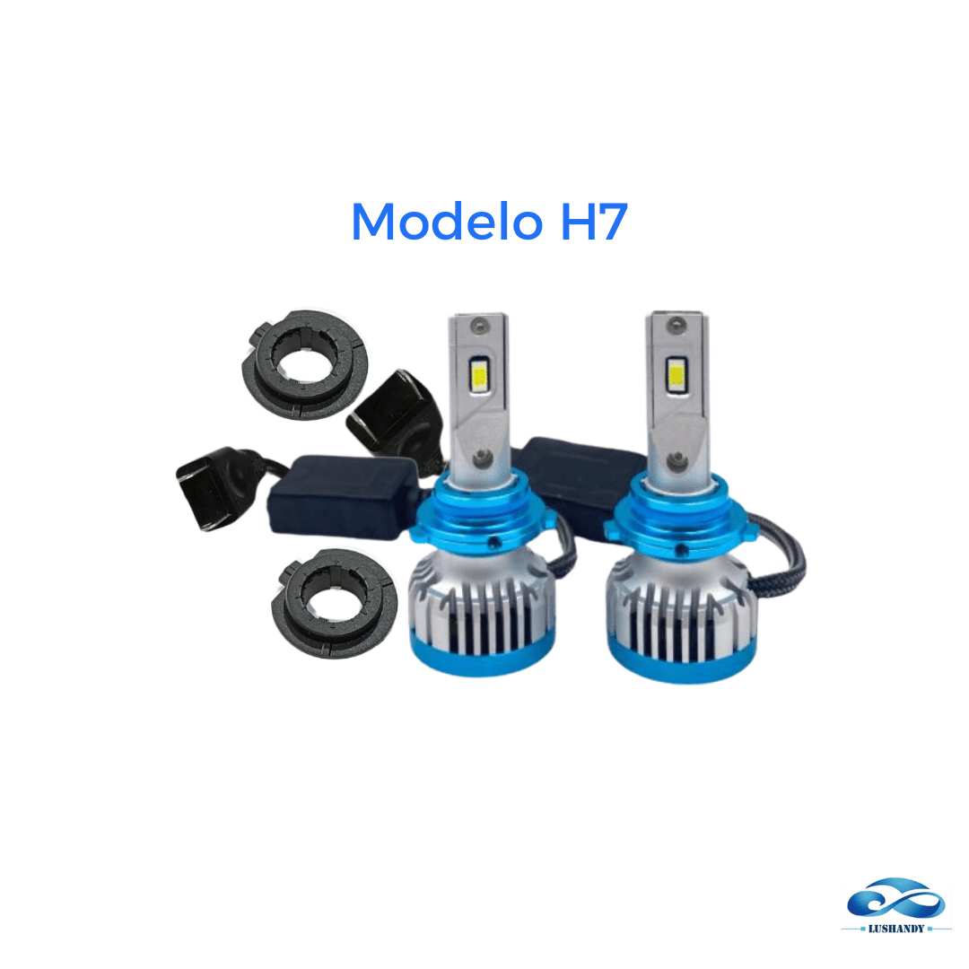 Ampolleta Led H7 12 Y 24 Voltios 20000 LM 6000K