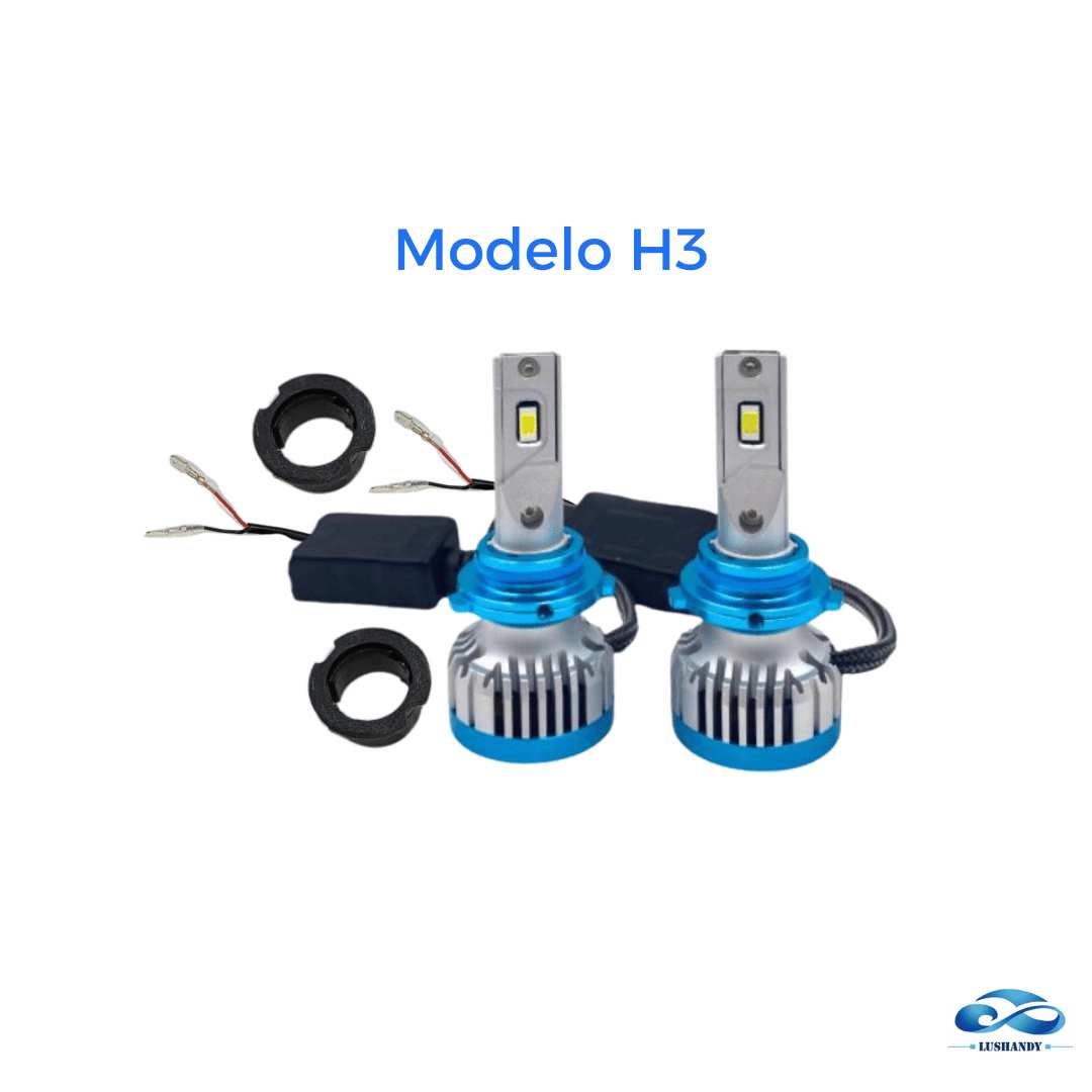 Ampolleta Led H7 12 Y 24 Voltios 20000 LM 6000K