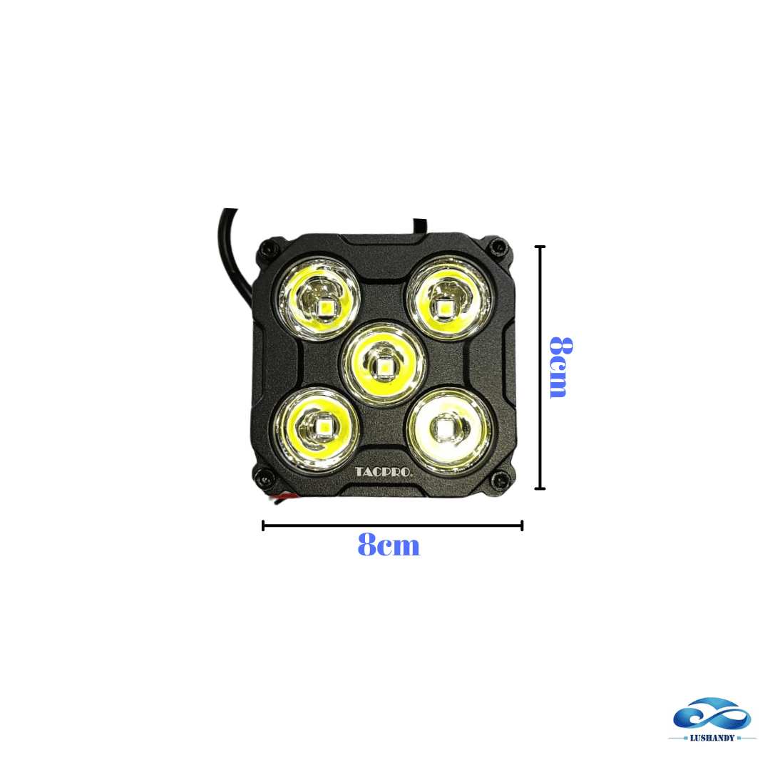 Focos Neblineros 5 LED De 10-70V Y 75W