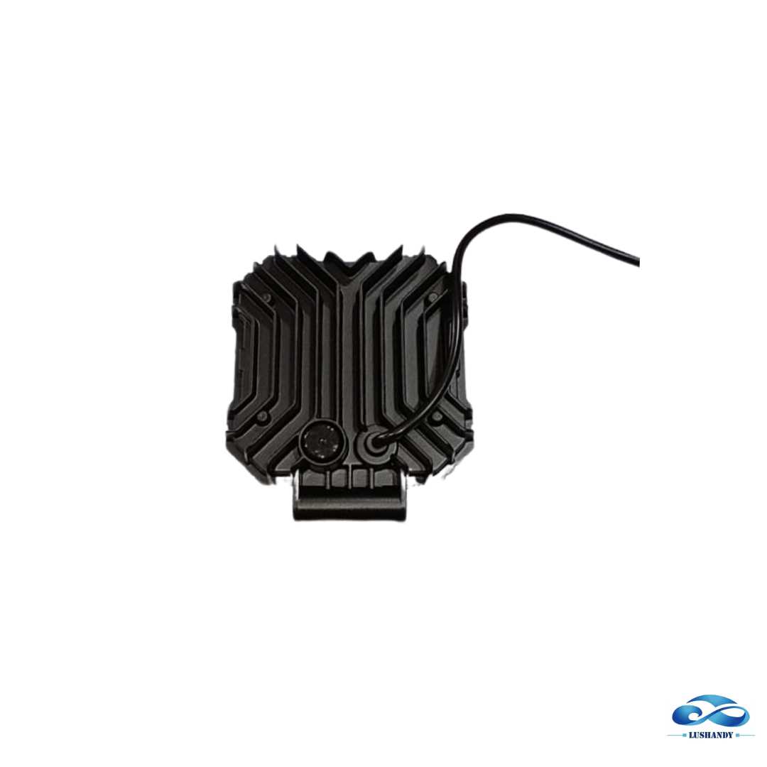 Foco Neblinero 10 Led Cuadrado 11.2x11.2cm De 12-60V Y 23W  Para Auto