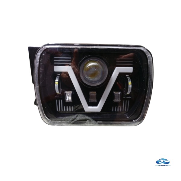 Foco LED Rectangular Automotriz con Diseño en V Foco LED Rectangular Automotriz con Diseño en V