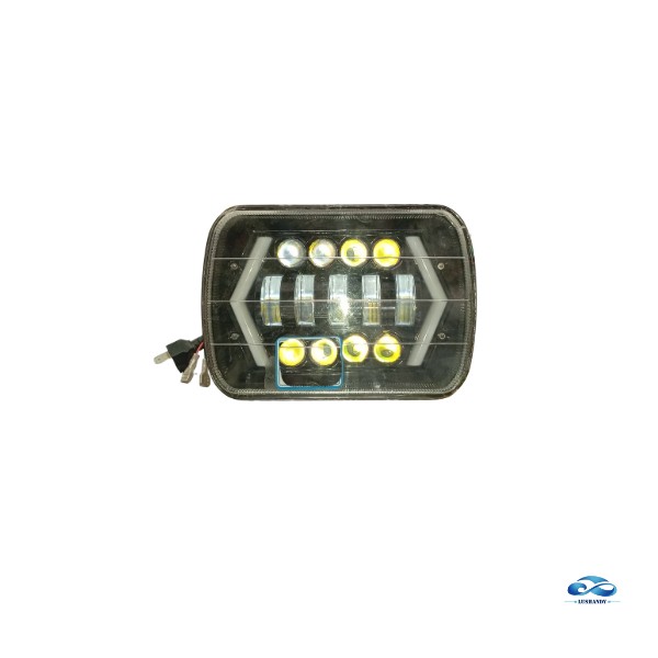 Foco LED Rectangular Automotriz Y845 con Luz Blanca y Amarilla Foco LED Rectangular Automotriz Y845 con Luz Blanca y Amarilla