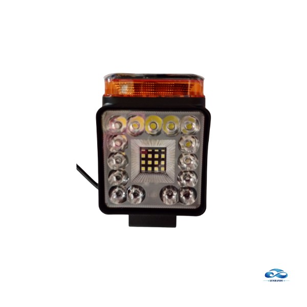 Foco LED Cuadrado Y966 con Luz Ámbar Foco LED Cuadrado Y966 con Luz Ámbar
